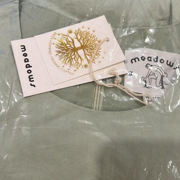 Meadows Hazel cotton Dress Sage US6 - Picture 8 of 12